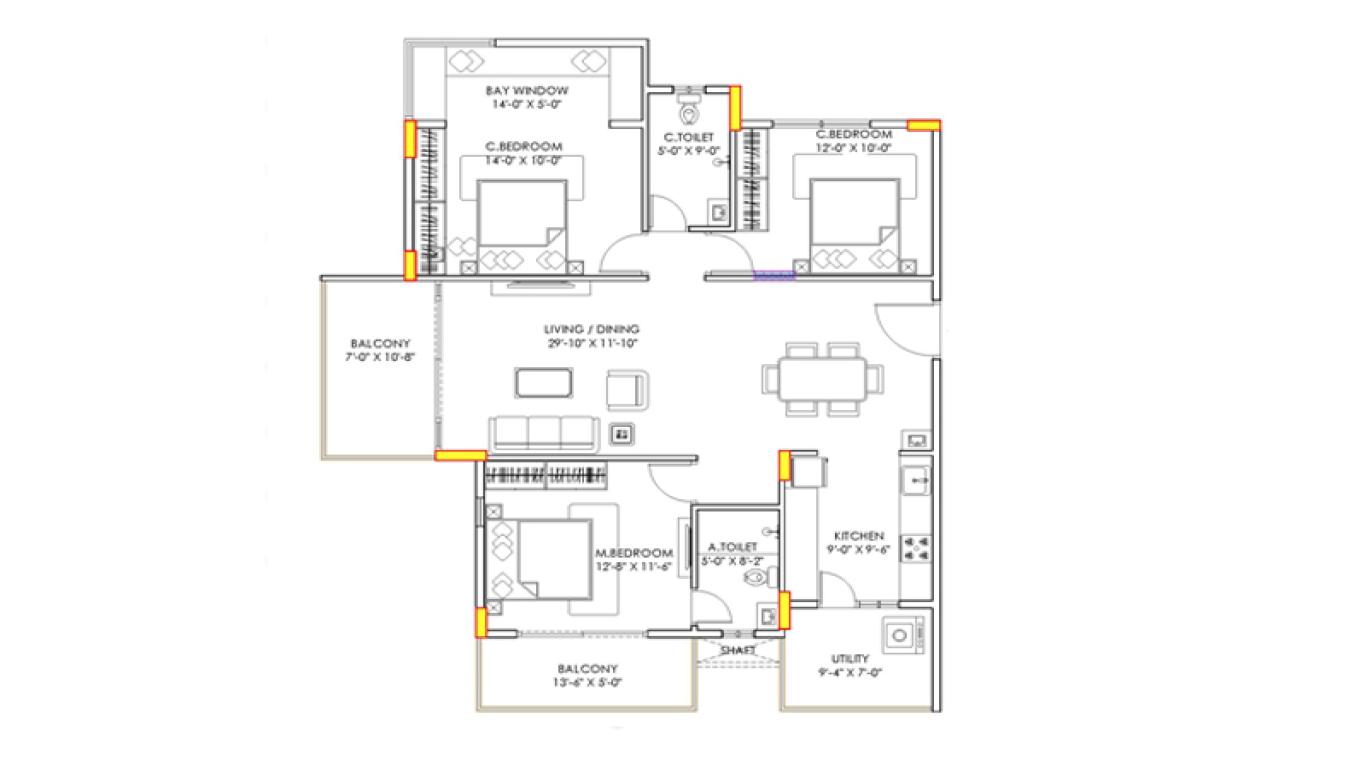 Brigade Nanda Heights in Uttarahalli-floor plan 3.jpg